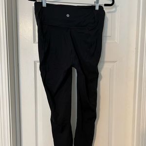 Lululemon black leggings with side loops